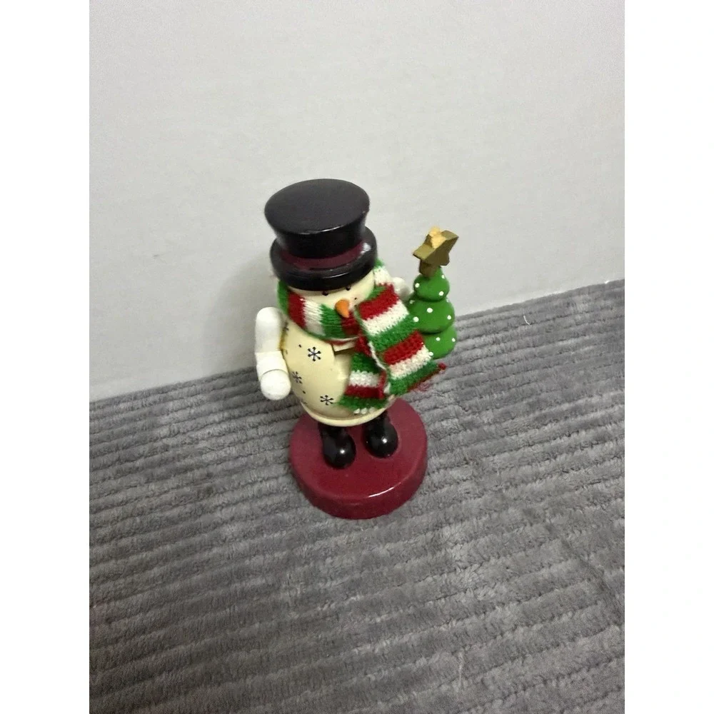 Wooden Snowman Nut Cracker